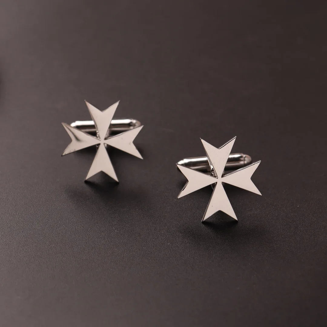 1 paar Edelstahl Manschettenknöpfe Männer Manschette ButtonLion Eagle Kreuz Sikh Symbol Für Hochzeit Hemd Abzeichen Pin Business Hemd Manschette – Detail 13