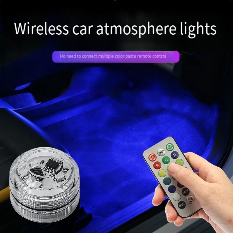 

Wireless LED Lights with Remote Control, Car Interior Ambient Light, LED Interior Auto Lighting