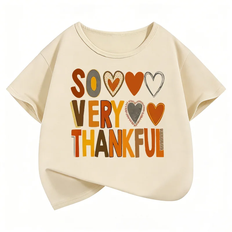 

Colorful Lovely Heart T Shirts Fashion Kids Children's T-shirt Boys Girls Short Sleeve Summer Casual Top Tee Shirt
