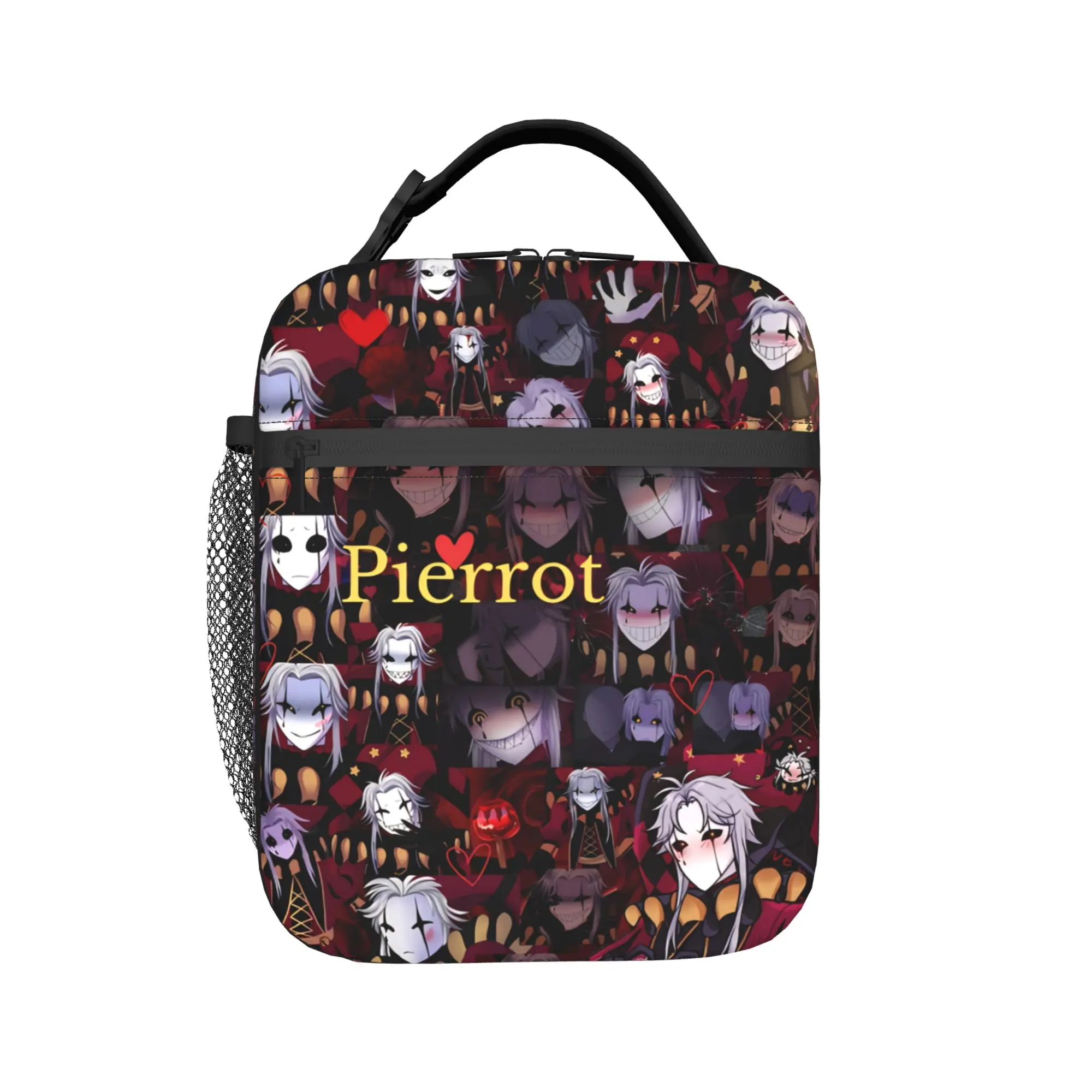 Pierrots The Freak Circus Thermal Insulated Lunch Bag for Travel  Portable Food Bag Container Men Women Thermal Lunch Boxes