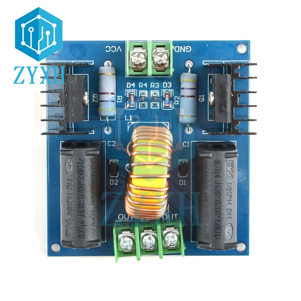 Zvs Teslarol Voeding Dc 12-30V 180-360W Hoogspanning Generator Flyback Driver Board inductie Verwarming Module