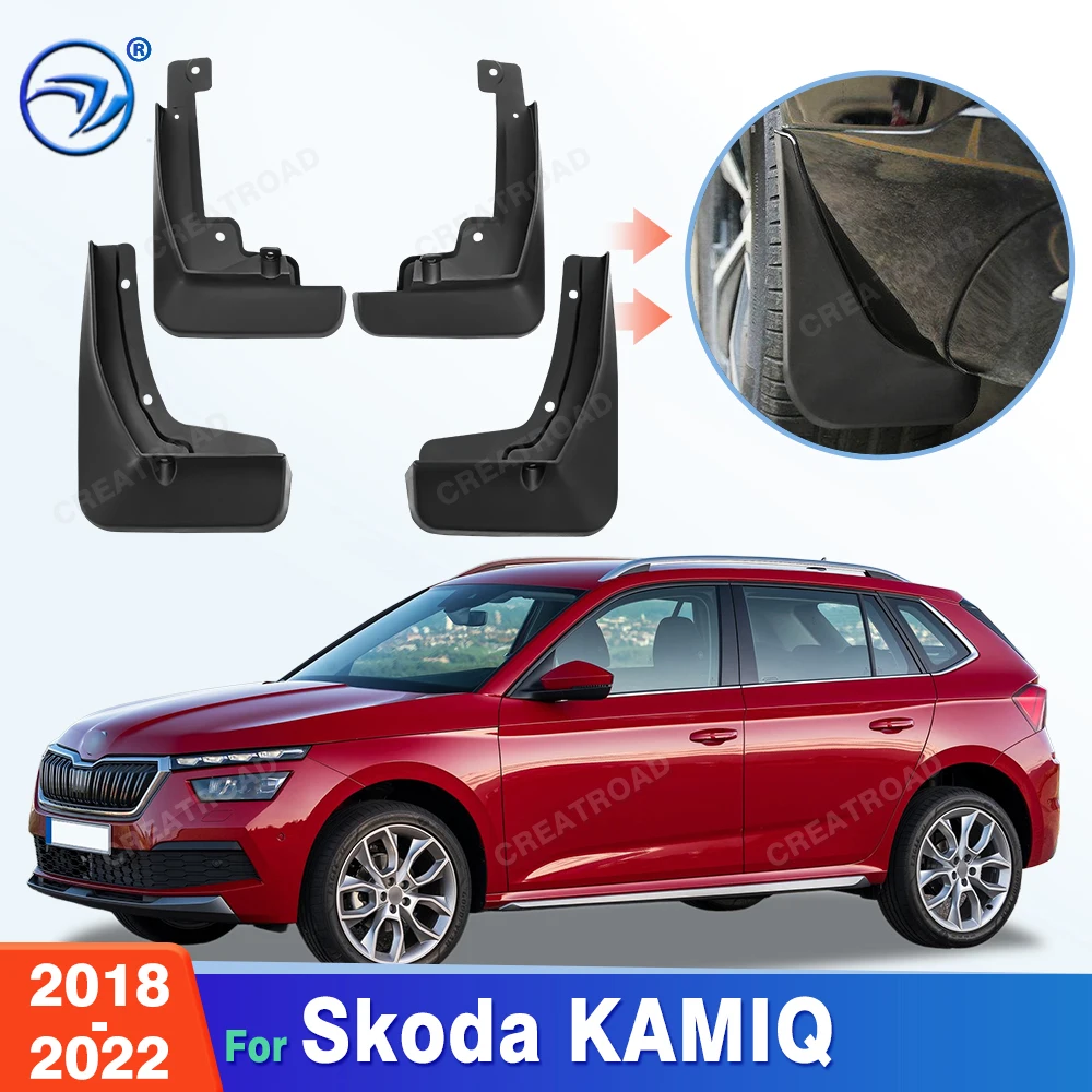 Błotniki chlapacze do Skoda KAMIQ 2018 2019 2020 2021 2022, osłony przeciwbłotne, akcesoria samochodowe