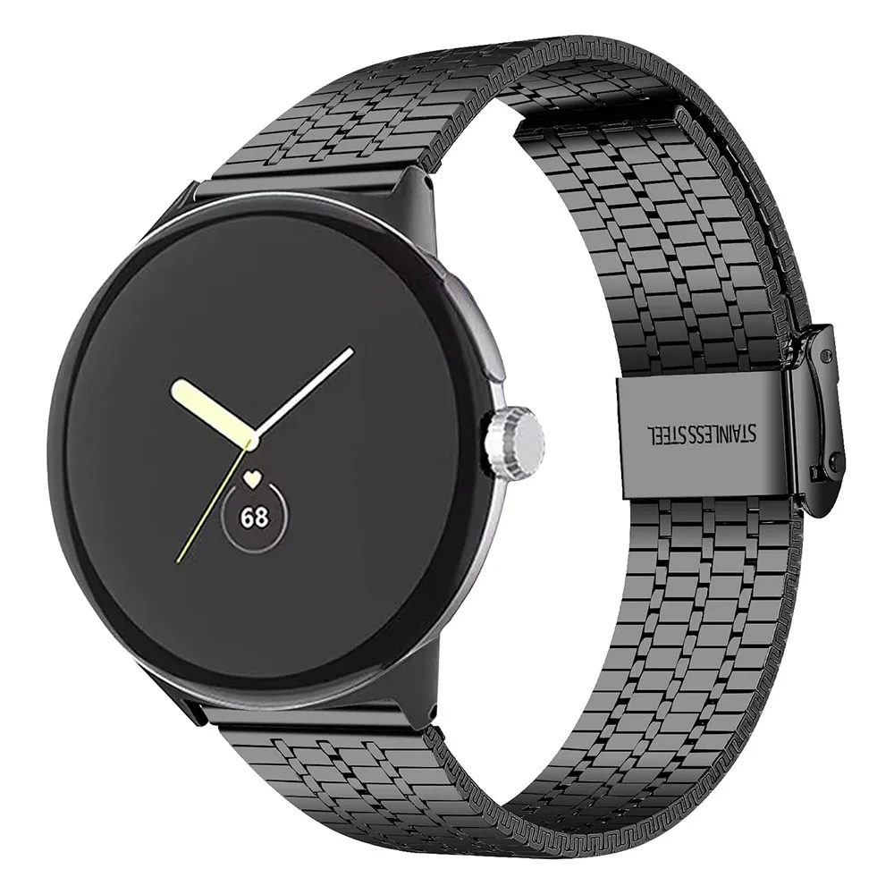 �y�Z�[�����zGoogle Pixel Watch 3 45mm�p�~���l�[�[�X�g���b�v�A���S�o�b�N���t���AGoogle Watch�V���[�Y�p7�r�[�Y�X�e�����X�X�`�[�����^���X�g���b�v