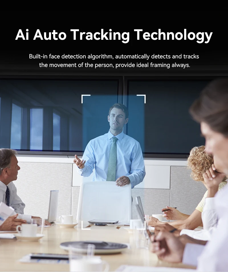 Anywii 4k Face Track Auto Framing Vergaderruimte Webcam 12x Zoom Videoconferentiecamera Auto Tracking Ptz Conferentiecamera