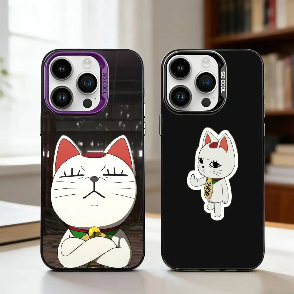 

D-Dandadan T-Turbo G-Granny Phone Case For iPhone17,16,15,14,13,12,11,Pro,MAX Gray Matte Silicone Black Cover
