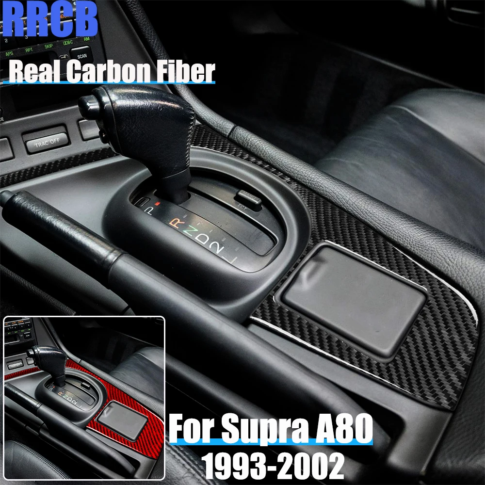

Настоящие автомобильные аксессуары из углеродного волокна, мягкая наклейка на переключение передач для Toyota Supra MK4 JZA80/A80 1993 1994 95 96 97-2002