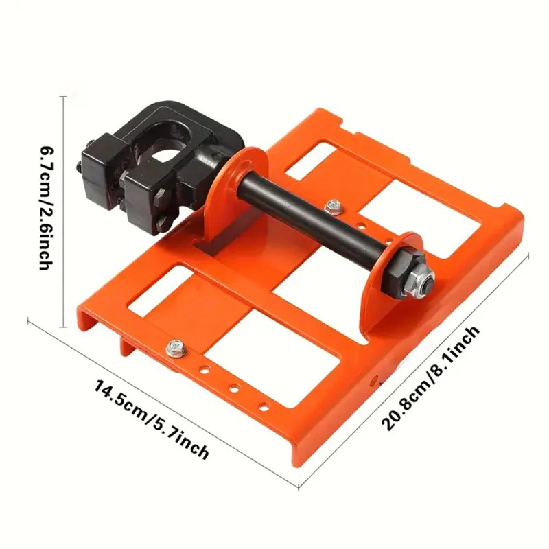 Image 7: Guide de coupe de bois vertical avec largeur de coupe de 2 à 6 pouces, fixation de scie à chaîne portable en fonte, support de tronçonneuse