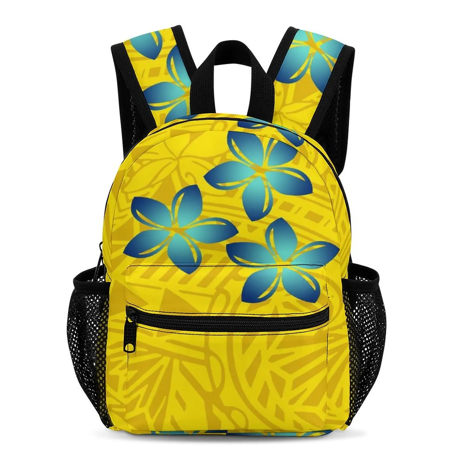 تتميز حقيبة مدرسية للأطفال الصغار في الحرم الجامعي بأنماط مطبوعة على الطراز البولينيزي والتي يمكن تخصيصها #2