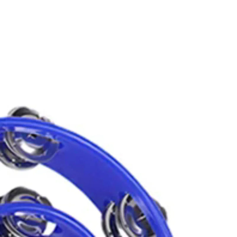 Campana a mano Doppia fila Sonaglio Orff Tamburello Doppio strato Campana a mano Tamburo Strumento a percussione Maniglia Jingle Bell Giocattolo educativo