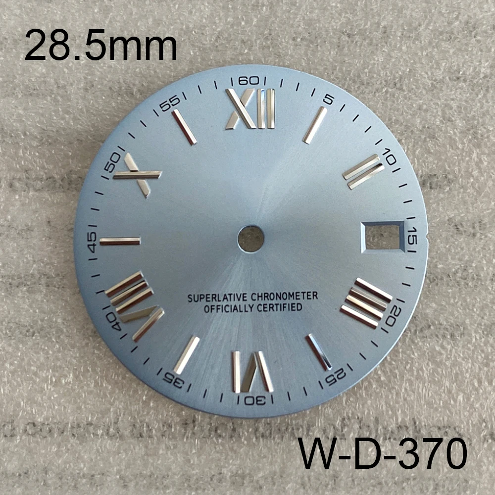 28.5mm S Logo Rome Dial Suitable For NH35/NH36/4R/7S Automatic Movement Watch Modification Accessories