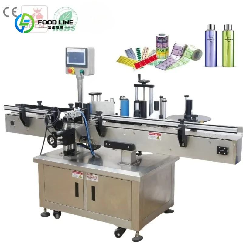 Customized Automatic Flat Desktop Round Bottle Labeling Machine Wine Bottle Labeling Machine Vodka Labeling Machine