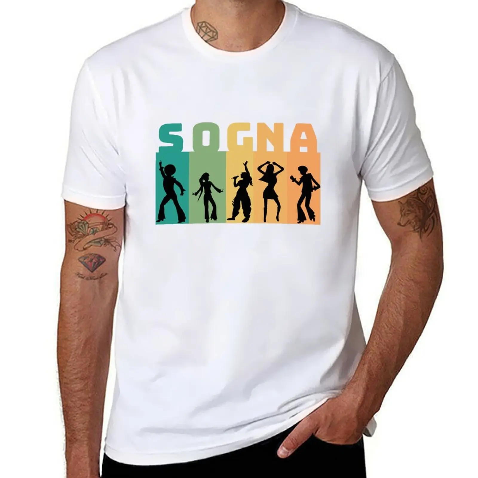 shadows dancer with Dream Sogna, T-Shirt Athletic Quick Dry T-Shirt for Men