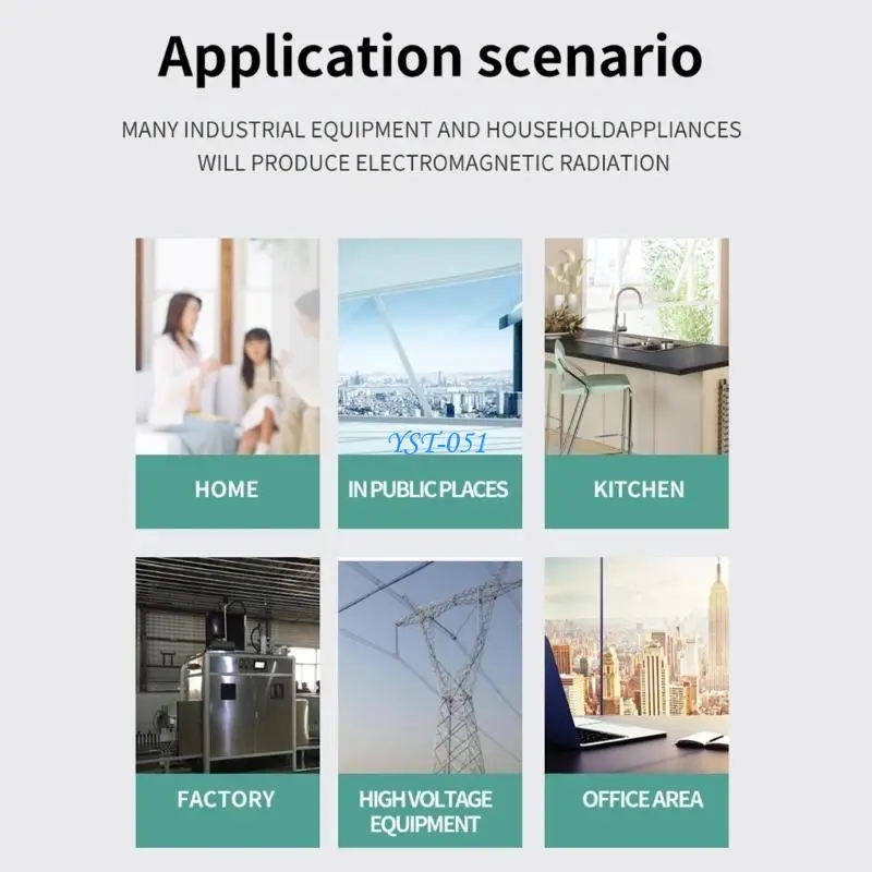

E15A Handheld Digital EMF Meter Electromagnetic Radiation Detectors 20HZ-100MHz