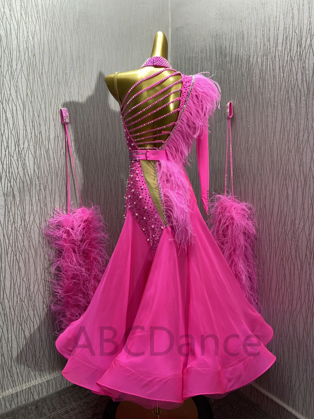 Customized Standard Dance Dress ballroom dress for Competition modern dance Costume Ballroom Waltz Dress  Women