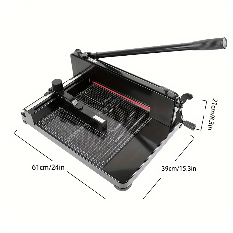 Heavy Duty Paper Cutter Black, 400 Sheet Stacking Paper Cutter (A4-12\