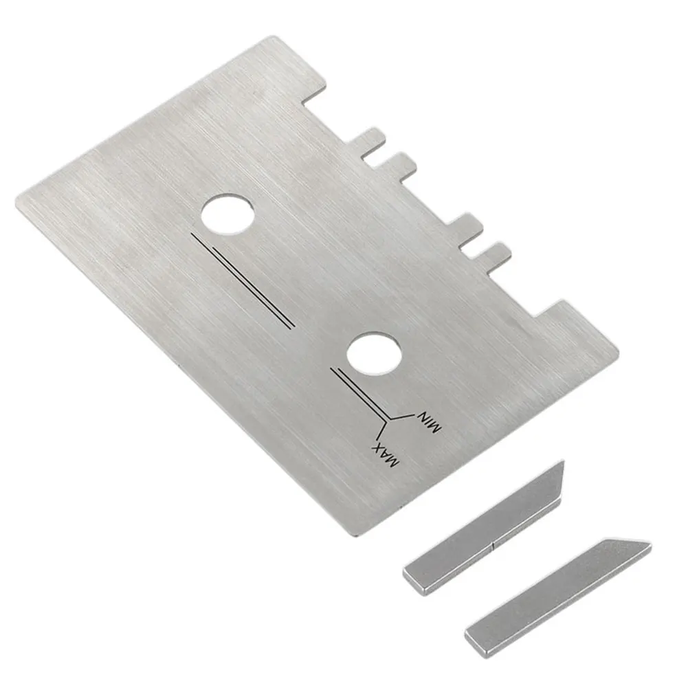 Head and Guide Gauge Mechanical Alignment Cassette Cauge Set with 2pcs Check Bar Aluminum Alloy Easy To Install Sliver