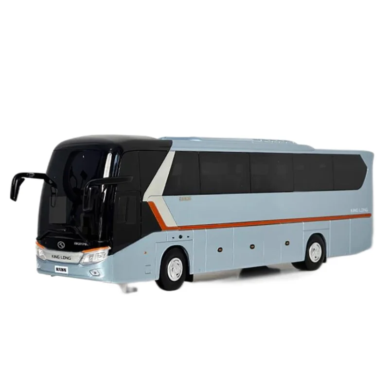 Original authentic 1:38 Xiamen golden dragon Longwei second generation XMQ6129 diecast travel bus model