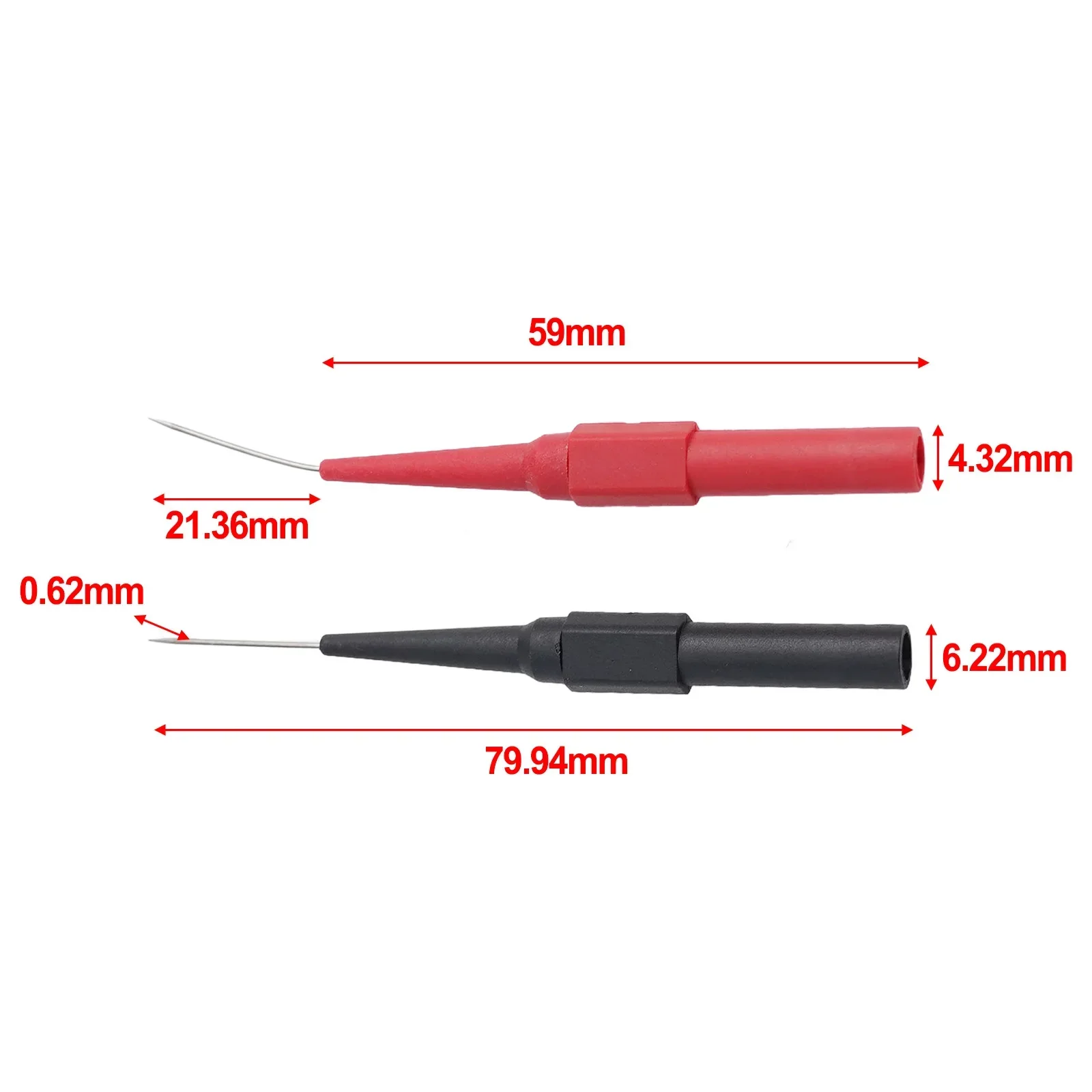 30V Diagnostic Tools Multimeter Test Extention Back Piercing Needle Tip Probes  Leads For Multimeter Pens Tools