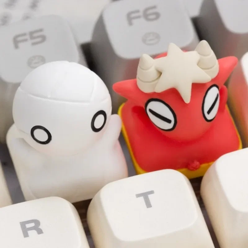 Mummies Artisan Keycap Custom Cute Resin Keyboard Cap 1U Handmade Anime KeyCap for Mechanical Keyboard Accessories Cherry MX