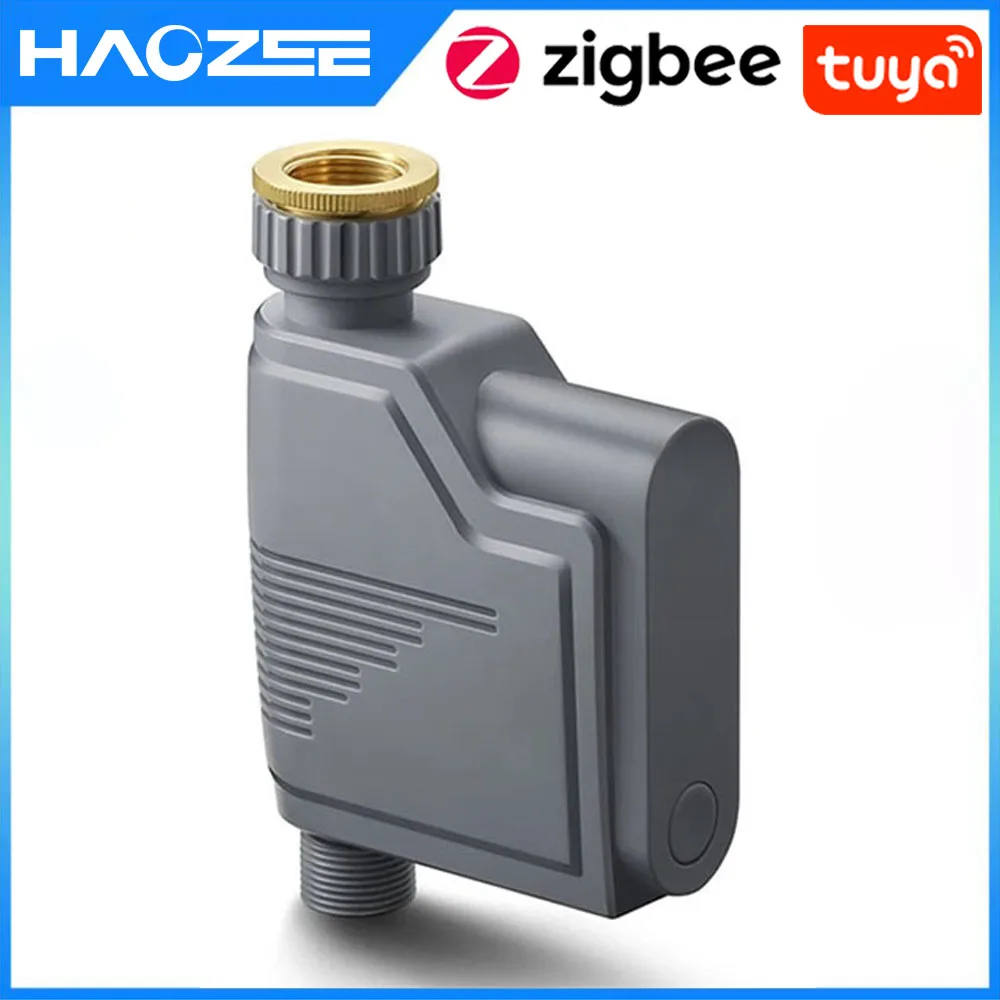 Tuya Smart Zigbee Watering Timer Smart Sprinkler Drip Irrigation System Built-in Water Flow Recorder Water Controller