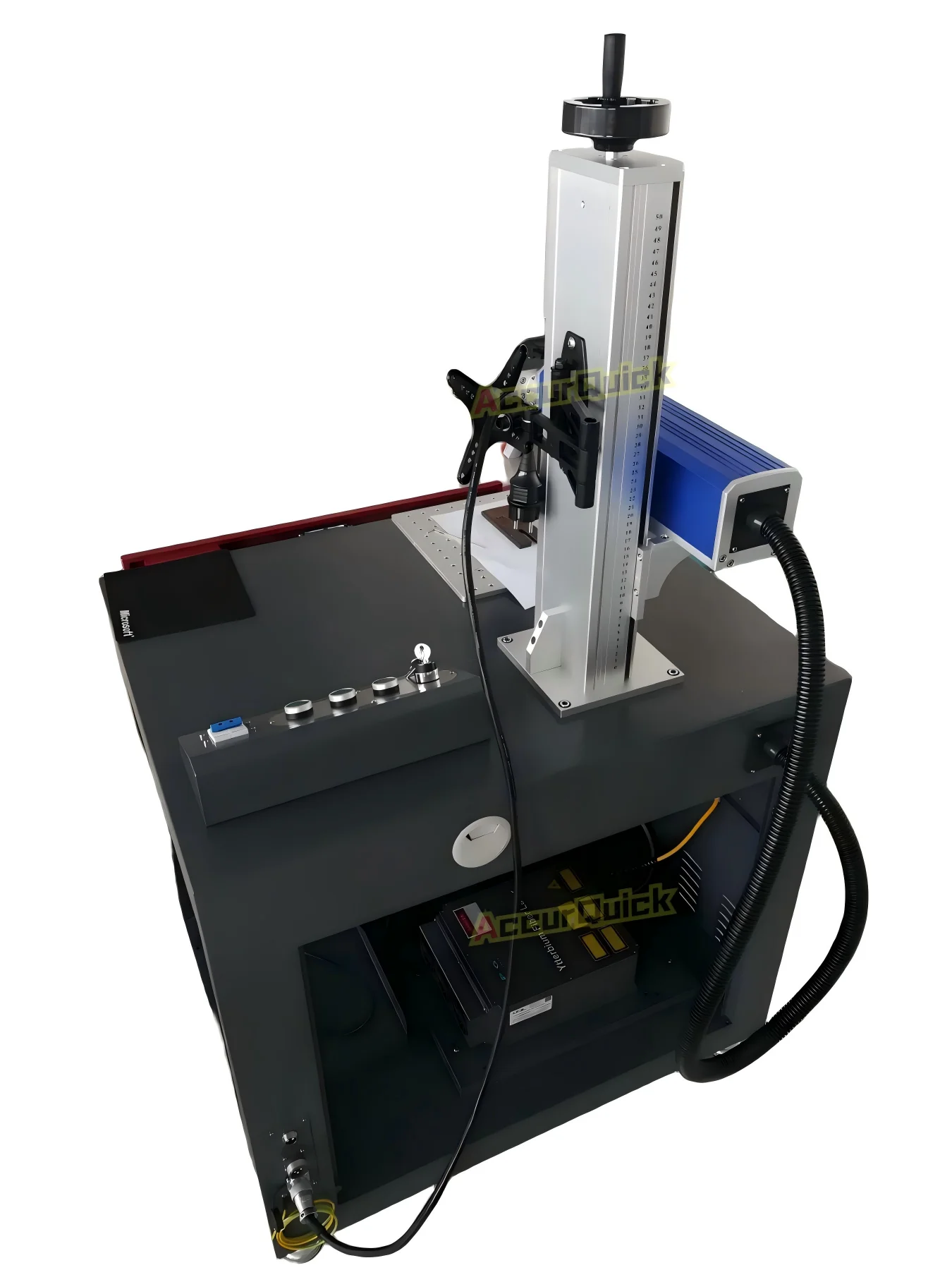 

Popular Selling Desktop 20W Fiber Laser Marking Machine Stainless Steel Laser Engraving Marker with CE Certification