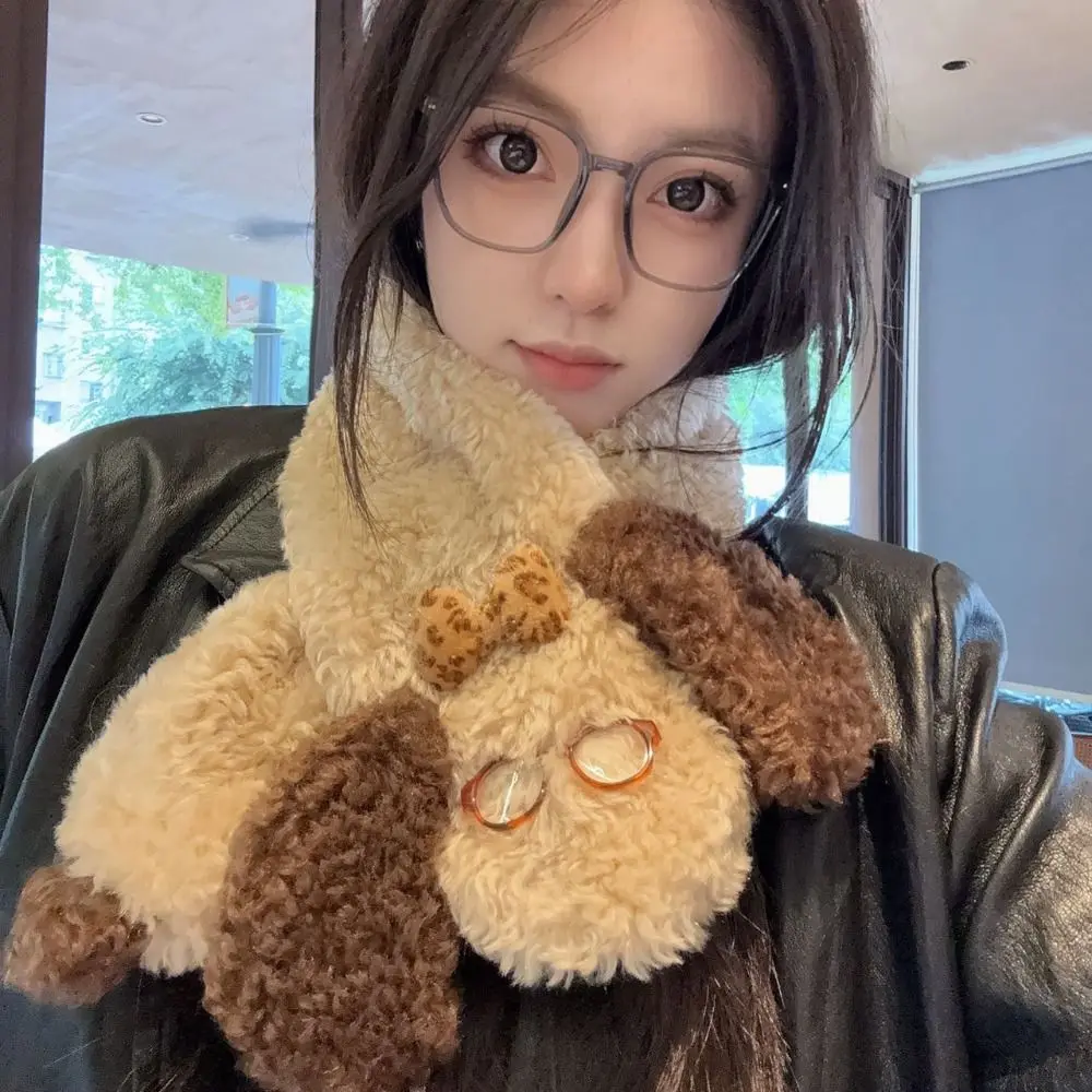 

Простые вязаные очки, шарф для щенка, утепленные зимние кашемировые шарфы для собак, однотонные шерстяные шаль в корейском стиле для девочек