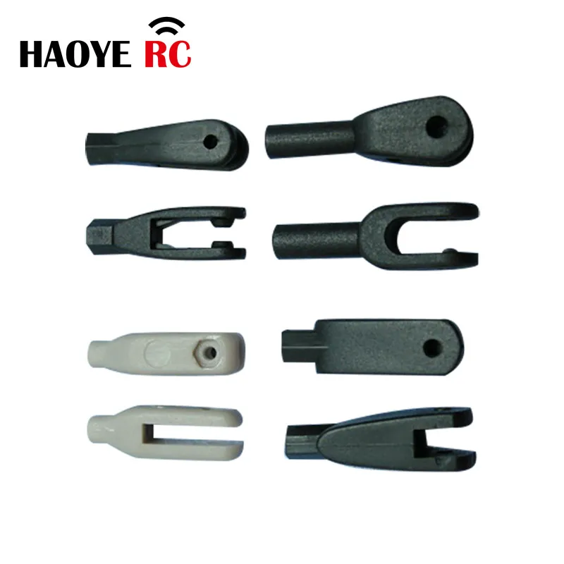 Haoye 10 Pcs M2/M2.5/M3 Nylon Clevis/U Clevis /Push Rod Clevis For RC Airplanes Parts Electric Planes Foam Model Accessories