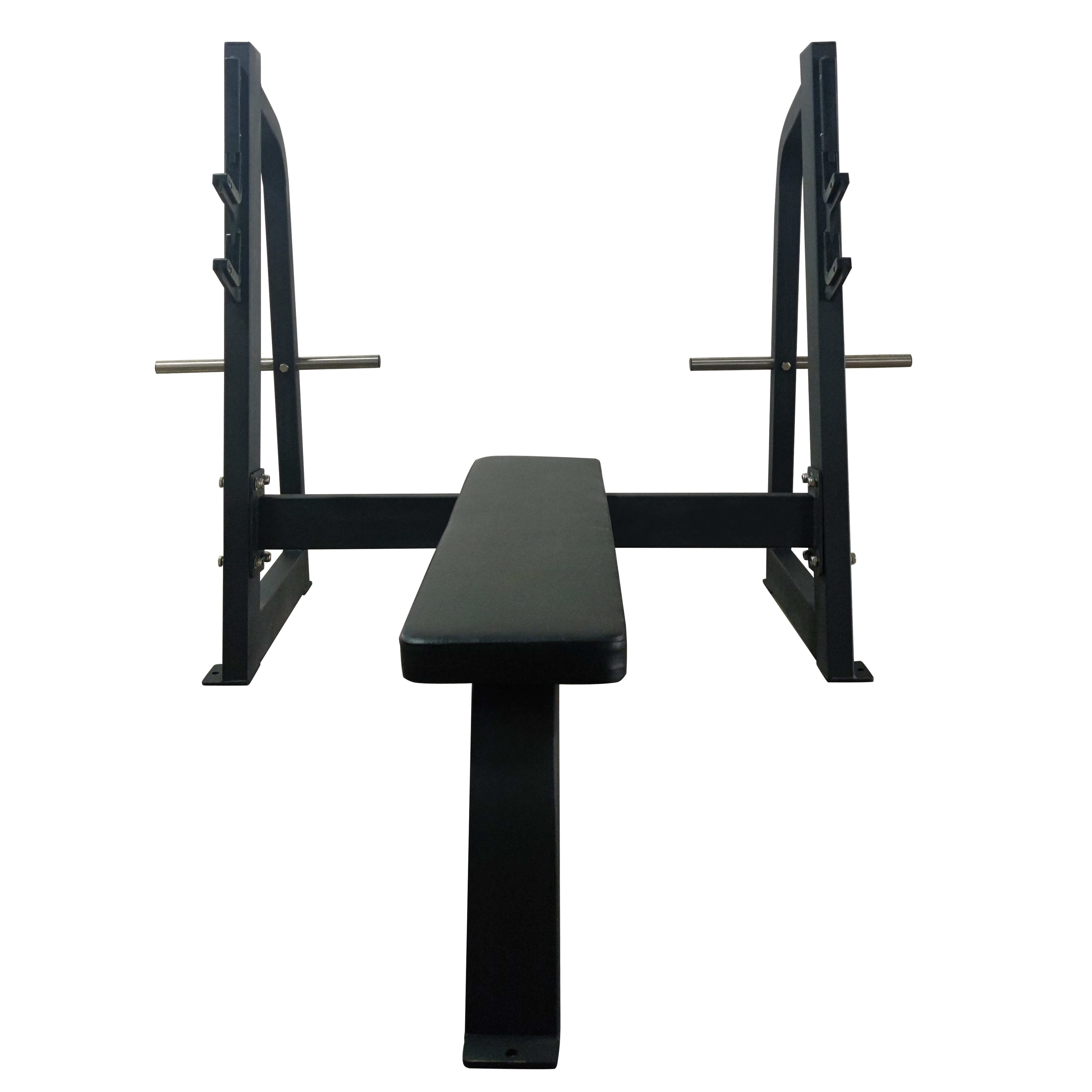 Banco plano de fuerza para gimnasio Banco plano con prensa en el pecho