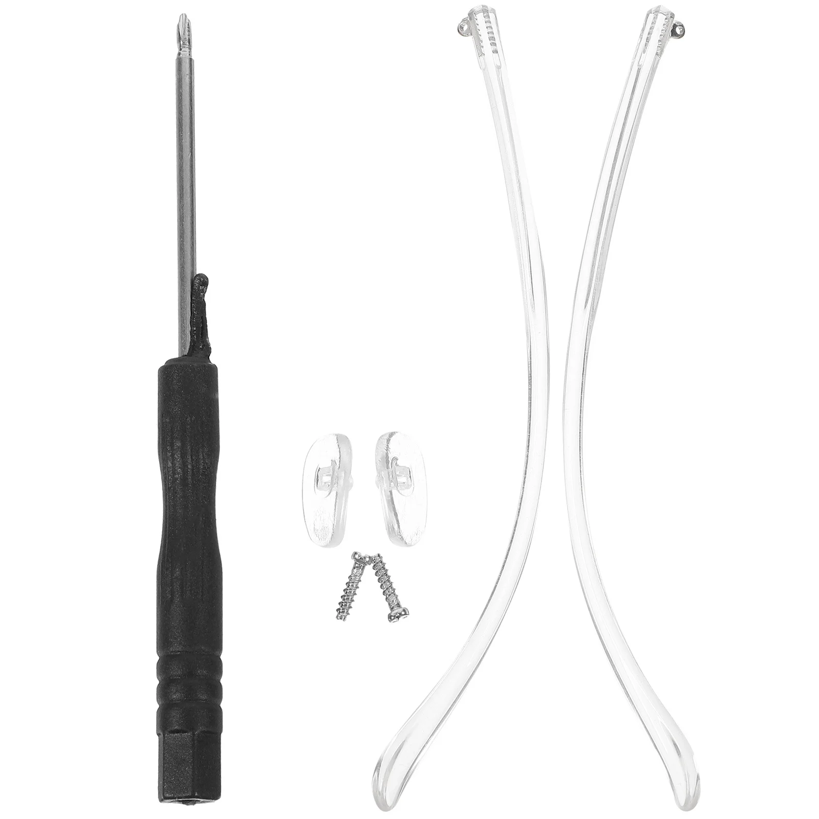 

1Pair Universal Glasses Replacement Temple Easy Install No Ear Pressure Fashionable Trimming Process Glasses Arm Replacement