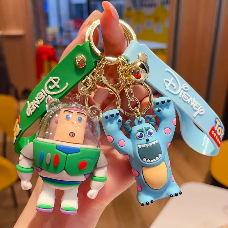 New Toy Story keychain Buzz Lightyear strawberry bear three-dimensional doll pendant couple small gifts wholesale