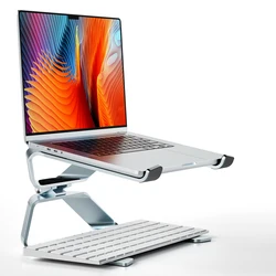 Laptop Stand Adjustable Aluminum Alloy Notebook Tablet Stand Up to 17.3 Inch Laptop Portable Fold Holder Cooling Bracket Support