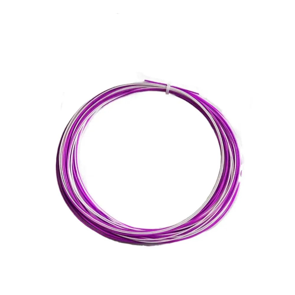 Corde de raquette de badminton arc-en-ciel élastique, 0.73mm, document assressenti, coloré, durable, coloré