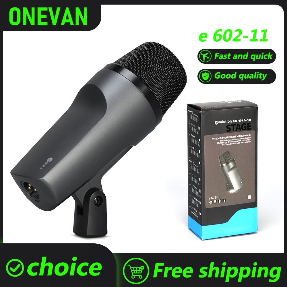 

ONEVAN e602-ll Original name Wired Drum Microphone Dynamic Series Cardioid Instrument Microphone