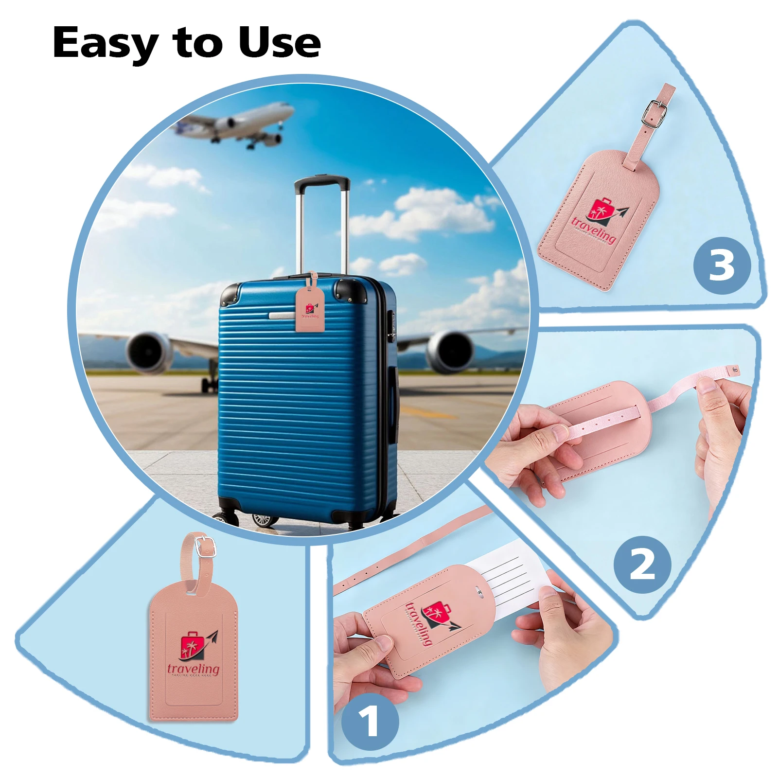 10pcs Free Custom Name Multi-color Airplane Boarding Passes Creative Travel Box Checked in Smooth Pu Leather Luggage Tags Gifts