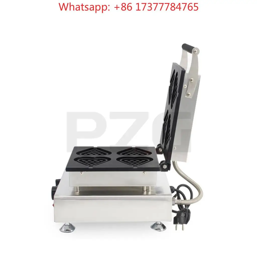 Heart Shape Lolly Waffle Maker 4pcs 110V/220V Electric Waffle Stick Making Machine
