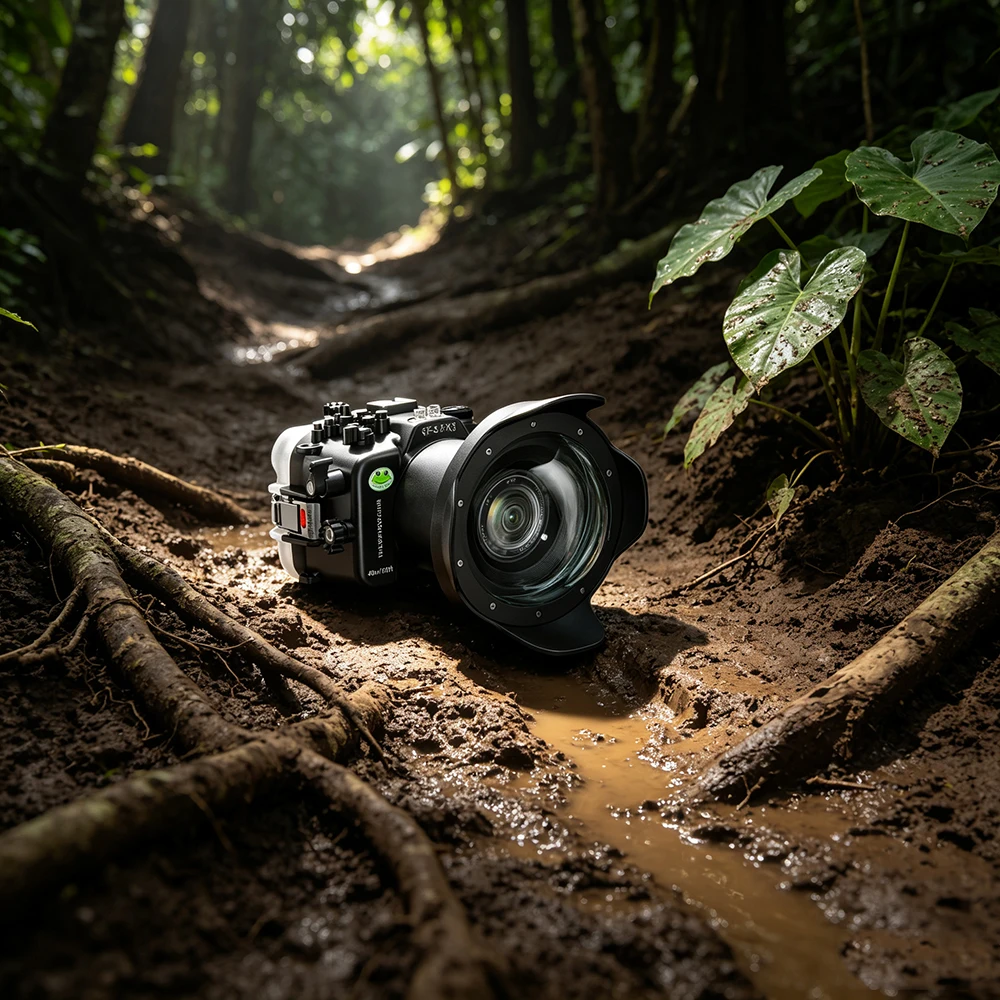 Seafrogs 40 Waterproof Case+WA005-A 6-inch wide-angle lens for Sony FX3 And SIGMA 24-70 F2.8 DG DN 082 Diving equipment
