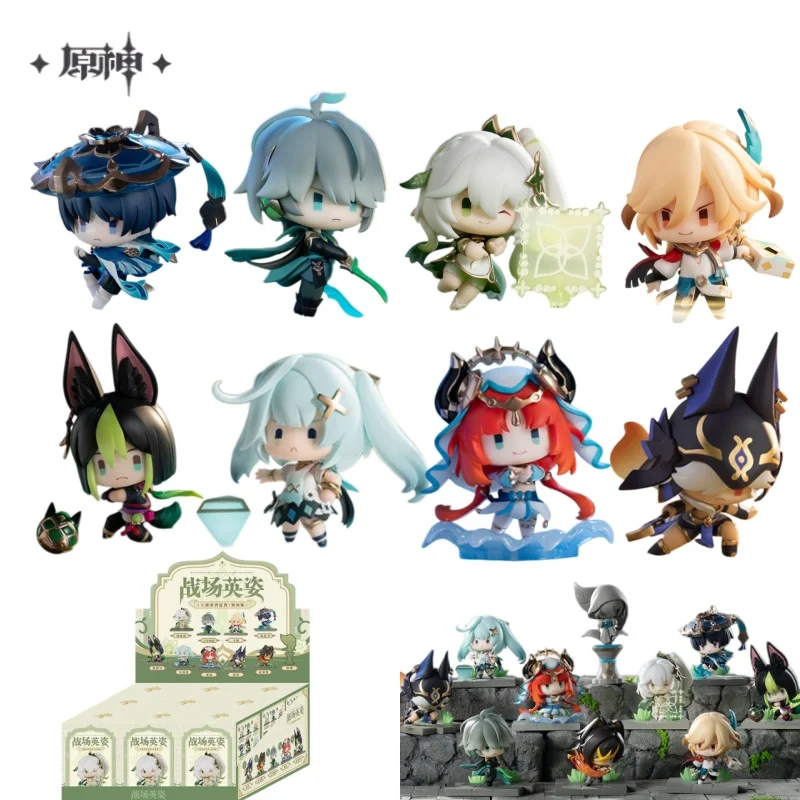 

Оригинальный набор фигурок MiHoYo Genshin Impact: Battlefield Elegance Sumeru Chapter Blind Box с персонажами Вандерер, Аль-Хайтам, Кавех – коллекционная игрушка в подарок