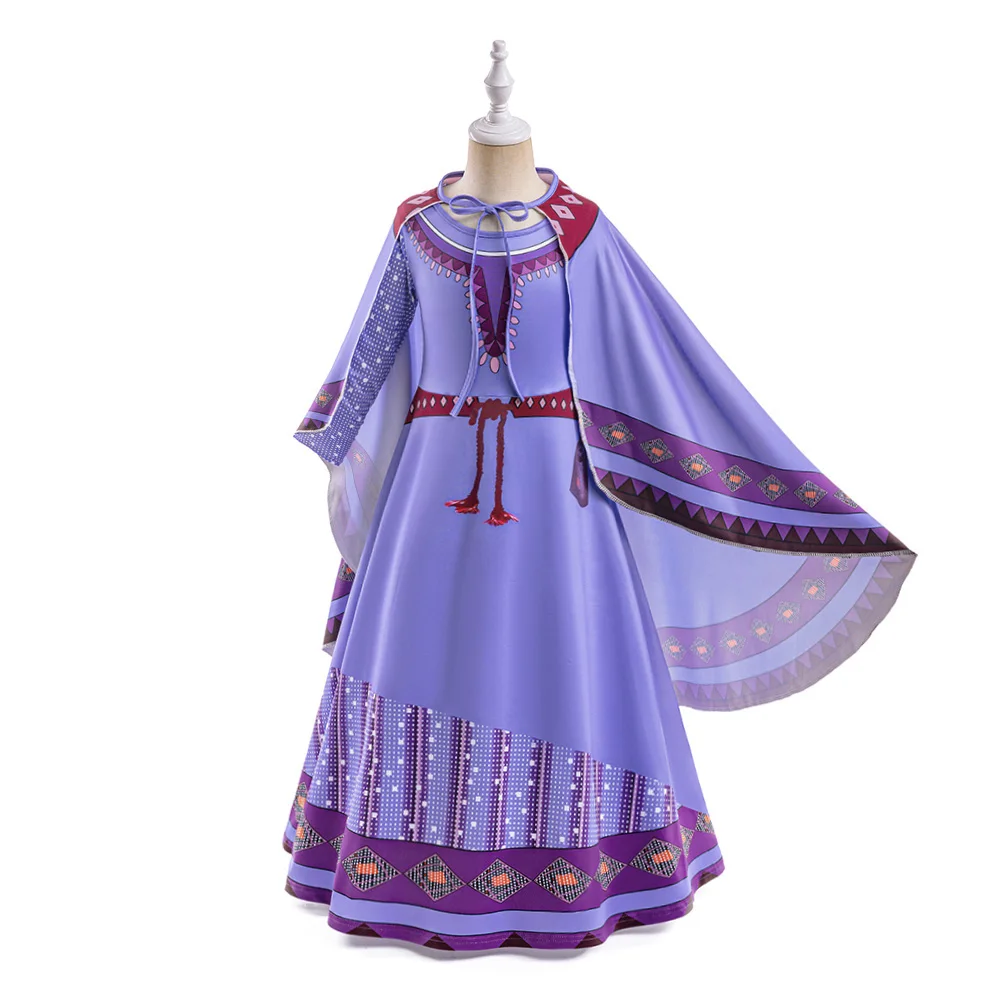 Ausgefallenes Film-Wunsch-Langarm-Partykostüm für Mädchen, Karneval, Halloween, Weihnachtskostüme, Geburtstagskleid für Mädchen, Hochzeitsballkleid – Detail 5