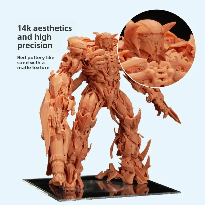 14K Figure‑Grade Red Wax Resin, Fine Texture High Precision Photopolymer Consumables, Fits Anycubic & ELEGOO LCD 3D Printers