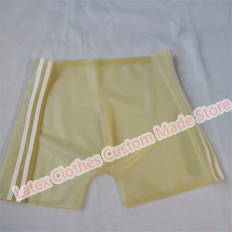 Latex Shorts Male Panties Customise Sexy Fetish Men Underwear Transparent Supply Plus Size