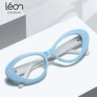 Round Cat Eye Anti Blue Ray Reading Glasses Women Fashion Sweet Cool Style Fashion Gradient Rainbow Color Presbyopia Glasses
