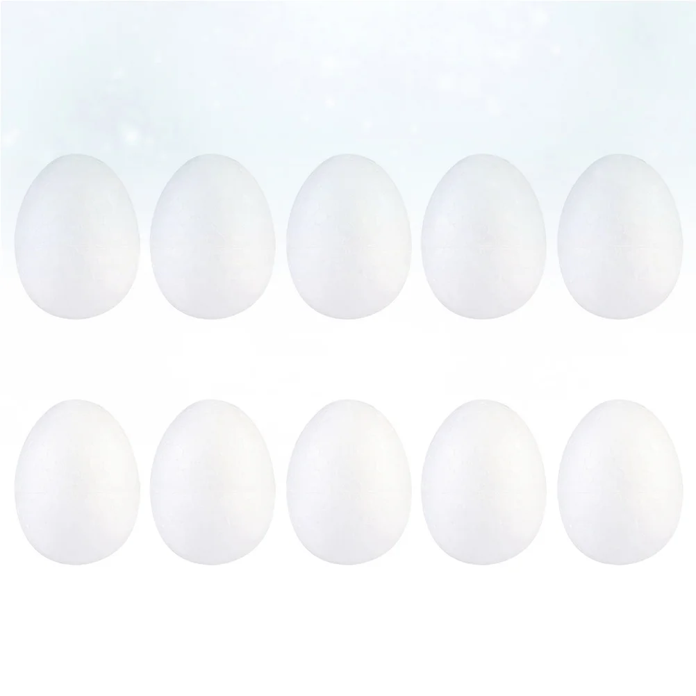 50 stuks 6 cm schilderij schuim eieren DIY Craft Kit voor Pasen Kids Art Fun decoratieve ornament kinderen creatieve activiteit