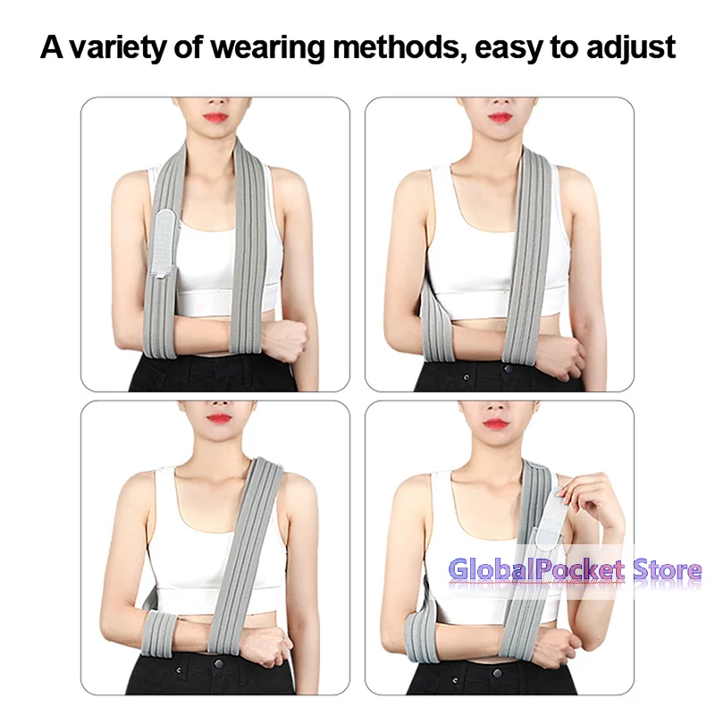 [TG823]1PC Adjustable Arm Sling Fracture Recovery Forearm Breathable Fixation Sling Shoulder Support Braces Supports For Patient