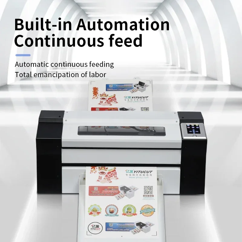 LY A3 Die Cutting Machine Sticker Cutting Plotter for Advertisement Auto Continuous Paper Feeding Camera Profile Cut Size 330mm