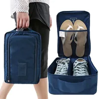 1pc Multifunctional Waterproof Shoes Clothing Bag Convenient Travel Storage Bag Nylon Portable Organizer Bags Shoe Sorting Pouch