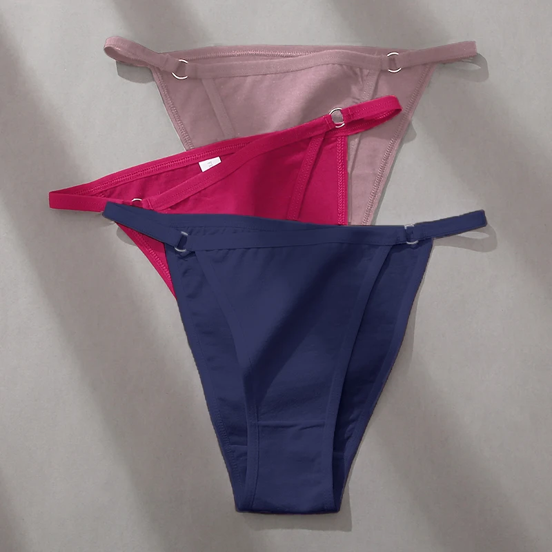 FINETOO 3 Teile/satz frauen Baumwolle Höschen Niedrige Taille Bikini-Slip M-2XL Damen Unterwäsche Weibliche Weiche Feste Unterhose Dessous Neue