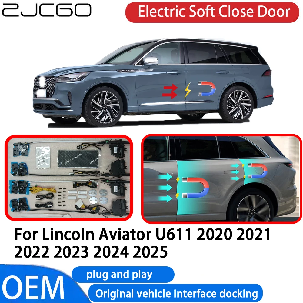 for Lincoln Aviator U611 2020~2025 Car Automatic Electric Soft Close Door Closer System OEM Plug and Play Comfort Closing
