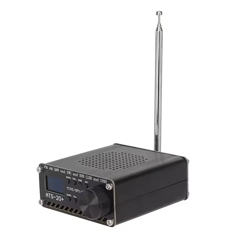 ABZV-Easy To Read Ricevitore digitale portatile ATS 20+ Radio World Band professionale per la casa per ricevitore esterno