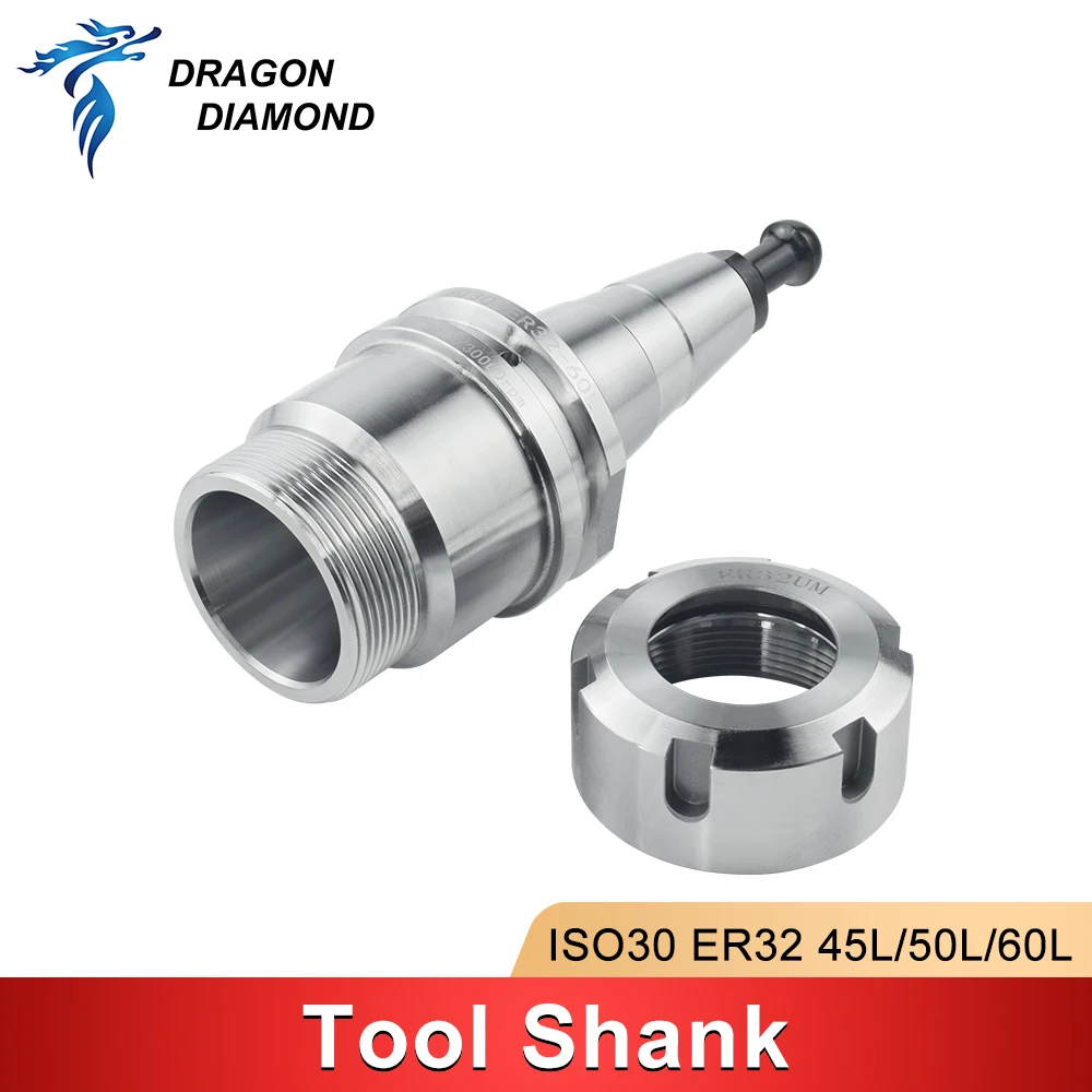1pc ISO30 ER32 45L 50L 60L high precision balanced woodworing tool holder collet chuck anti rust for CNC lathe machine milling