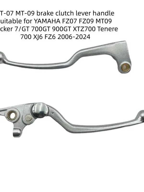 

Подходит для тормозных рычагов мотоцикла Yamaha Mt-07, Mt-09, рычаги тормоза и сцепления Fz07, Fz09, Mt09, Tracer 7/Gt, 700Gt, 900Gt, Xtz700 Tenere 700, Xj6, Fz6 и другие модели 2006-2024 гг.